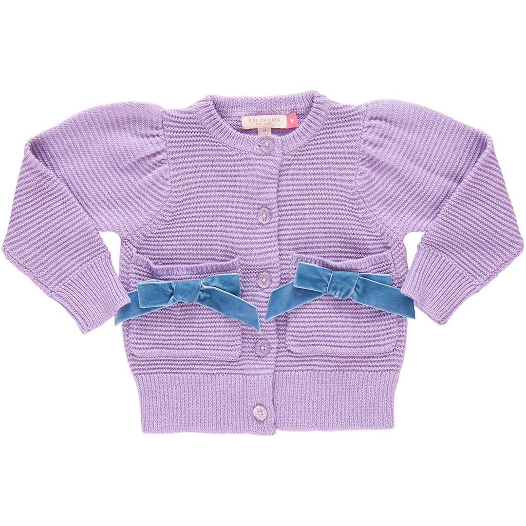 Girls Pocket Sweater - Bows