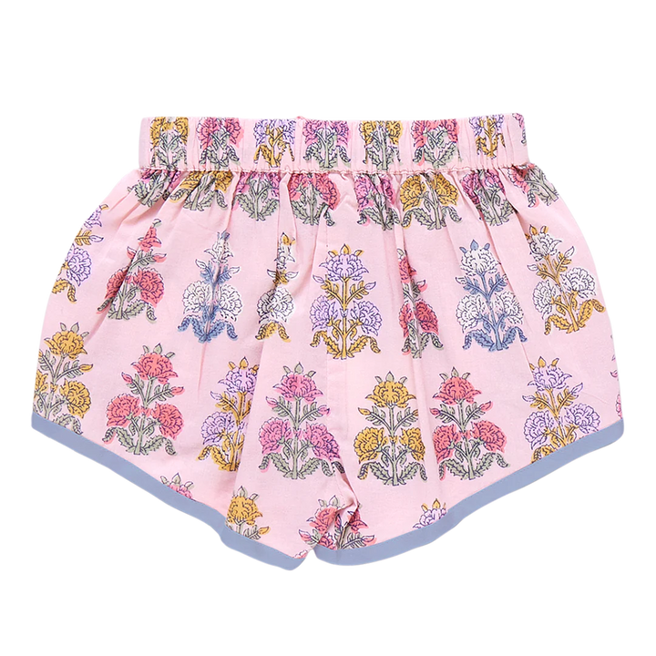 Girls Millie Short - Small Pink Flowerette