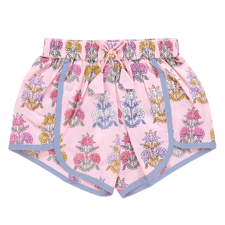 Girls Millie Short - Small Pink Flowerette