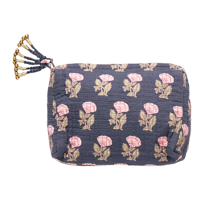 Quilted Pouch - Flower Drop