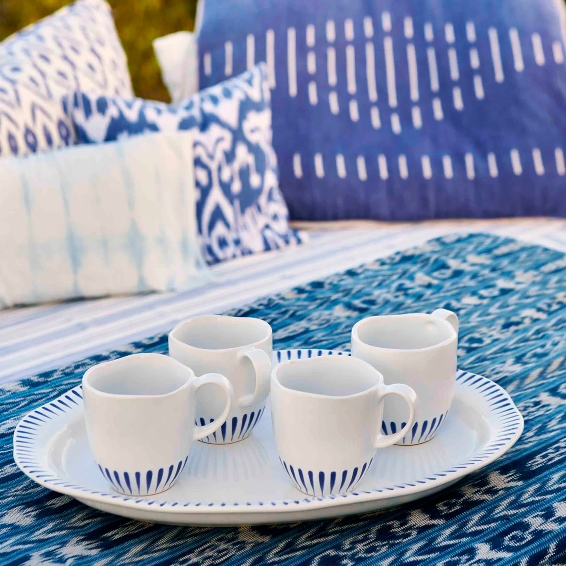 Sitio Stripe Mug - Delft Blue