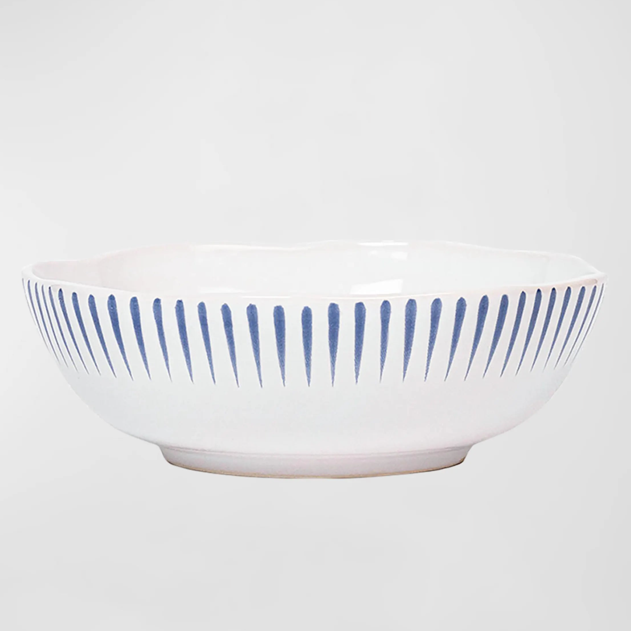 Sitio Stripe Coupe Bowl - Delft Blue