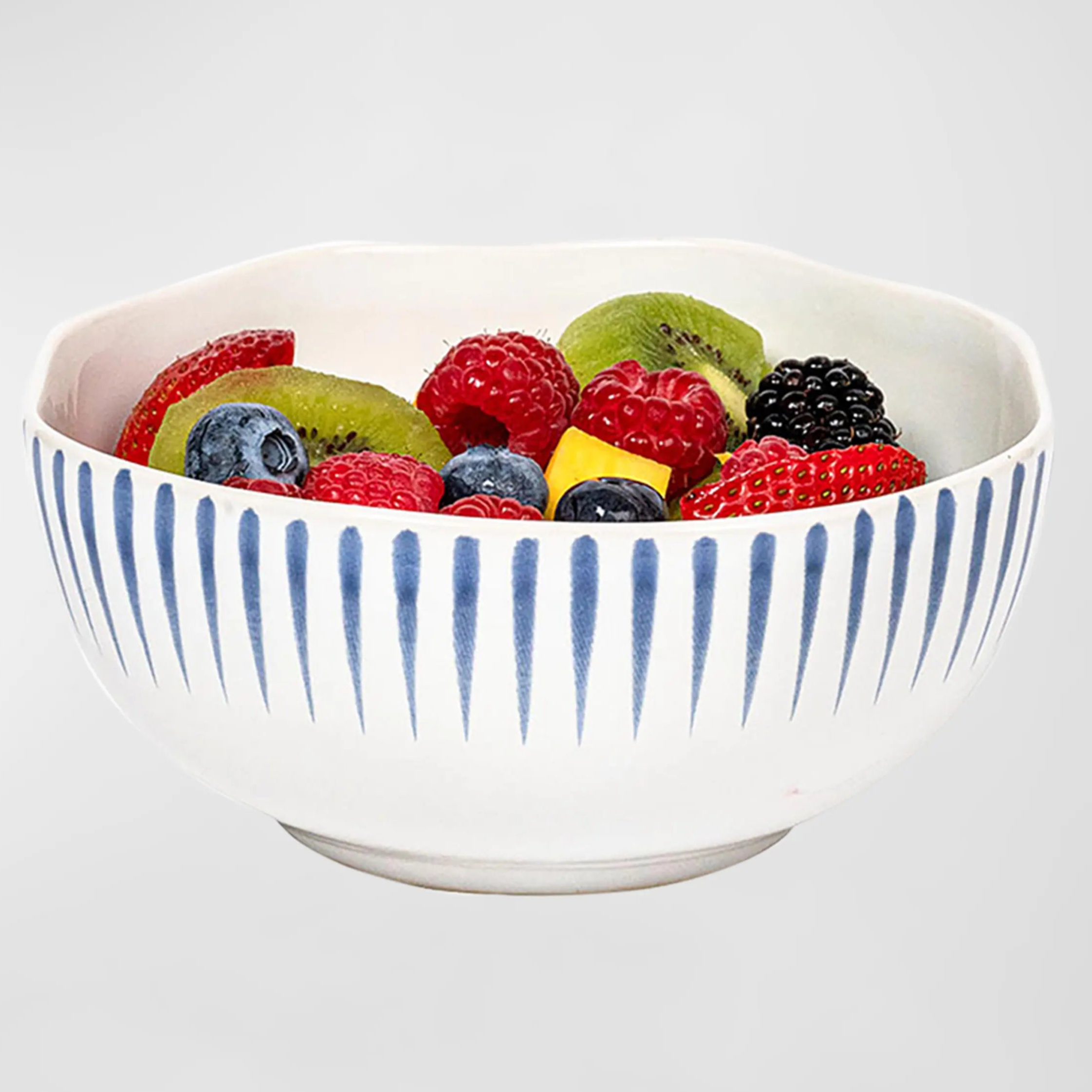 Sitio Stripe Cereal/Ice Cream Bowl - Delft Blue