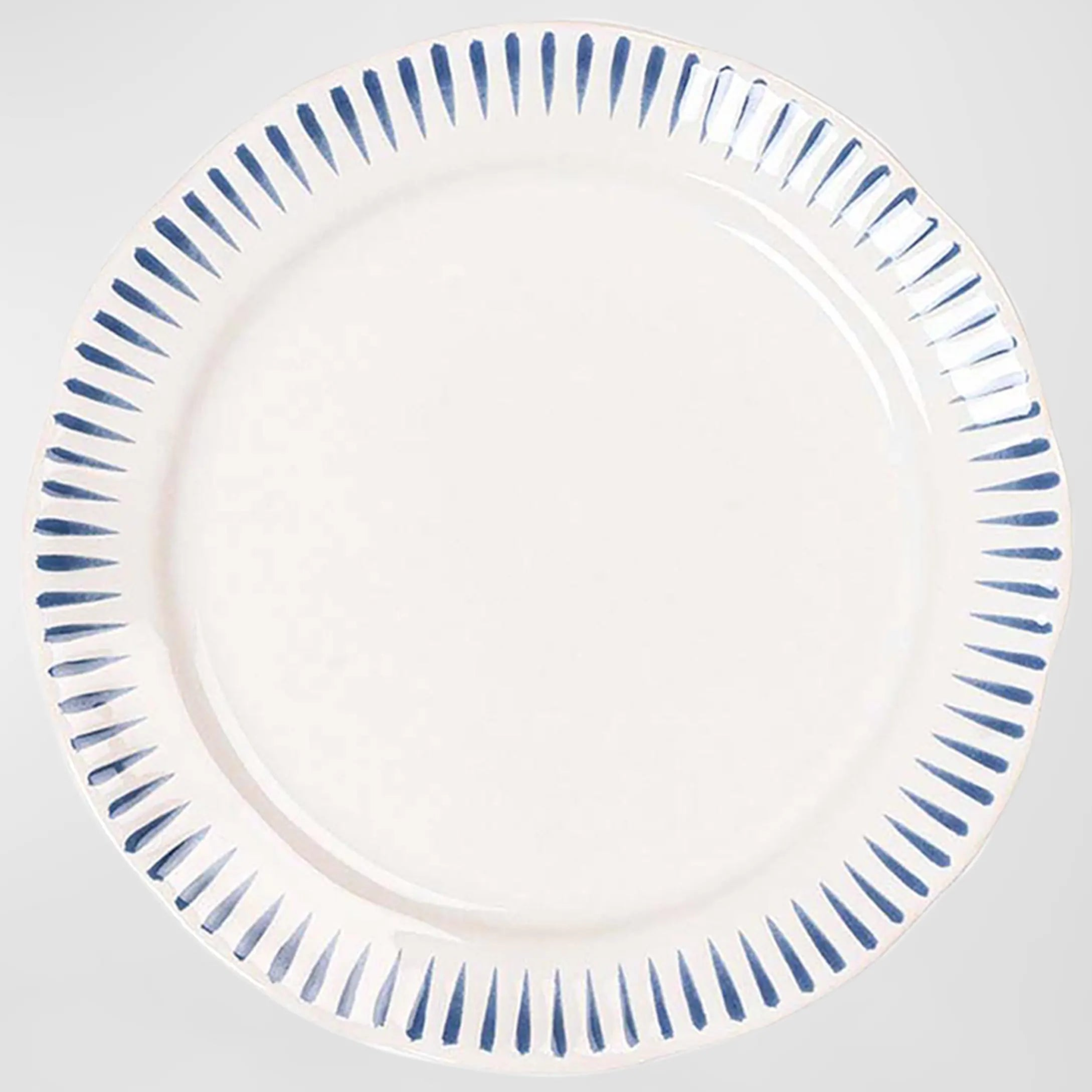 Sitio Stripe Side/Cocktail Plate - Delft Blue