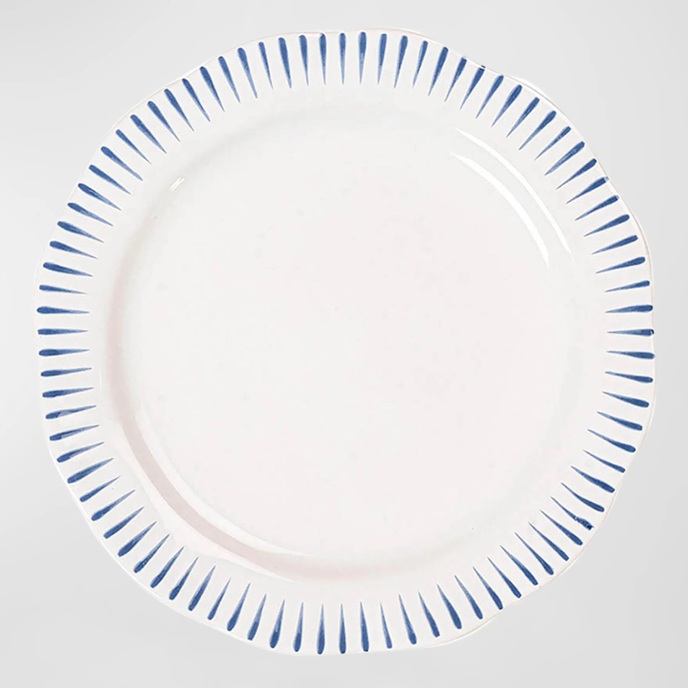 Sitio Stripe Dessert/Salad Plate - Delft Blue