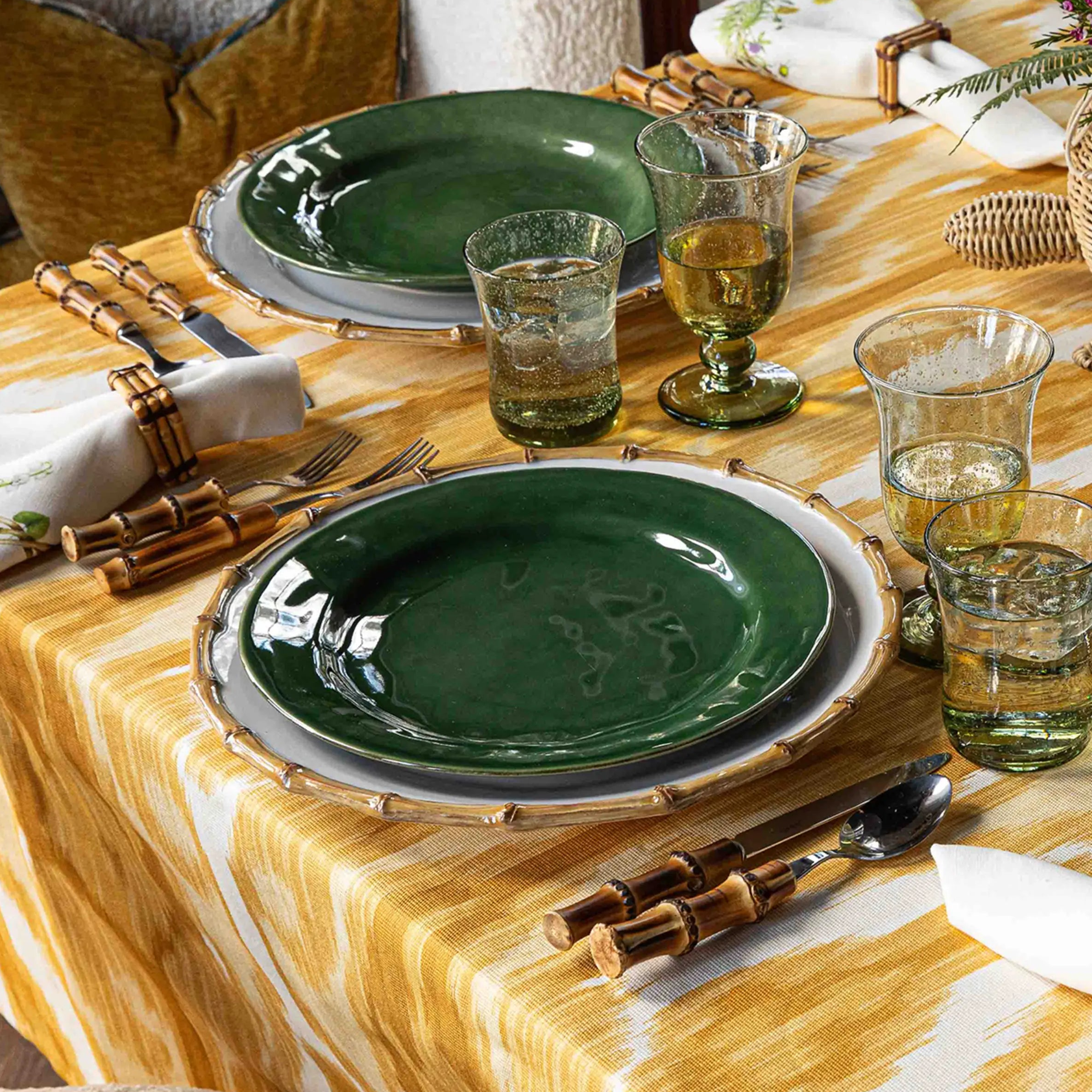 Bamboo 20pc Place Setting - Natural