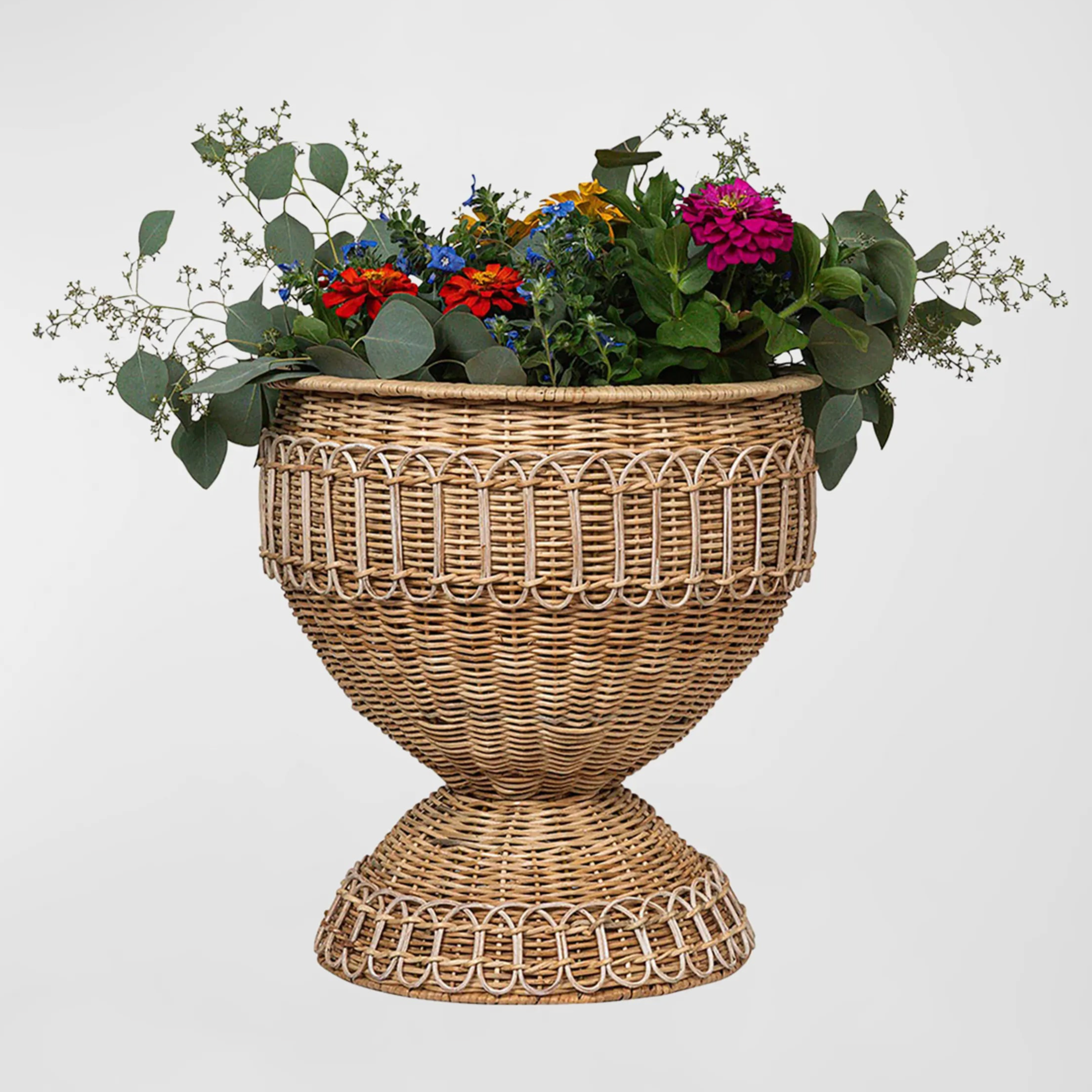 Provence Rattan Medium Whitewash Urn