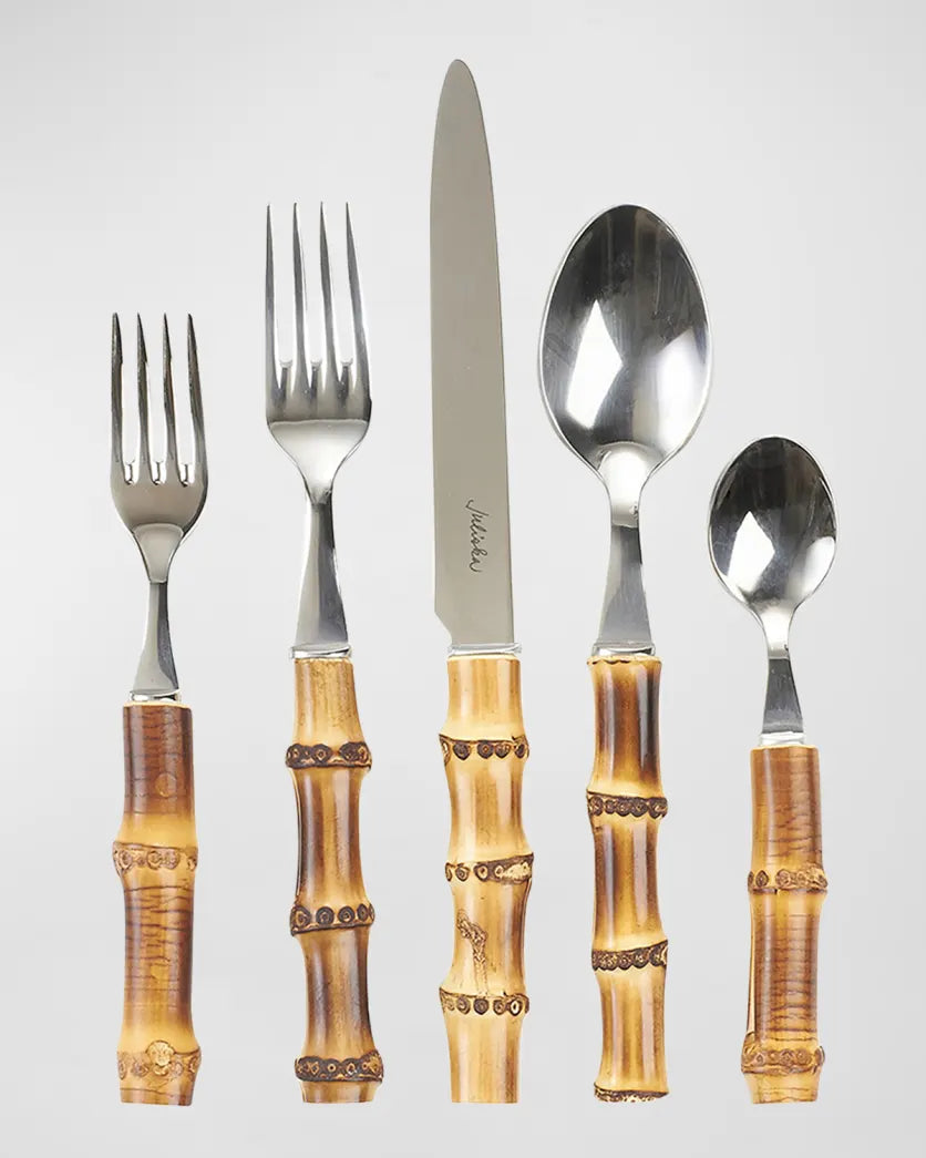 Bamboo 20pc Place Setting - Natural