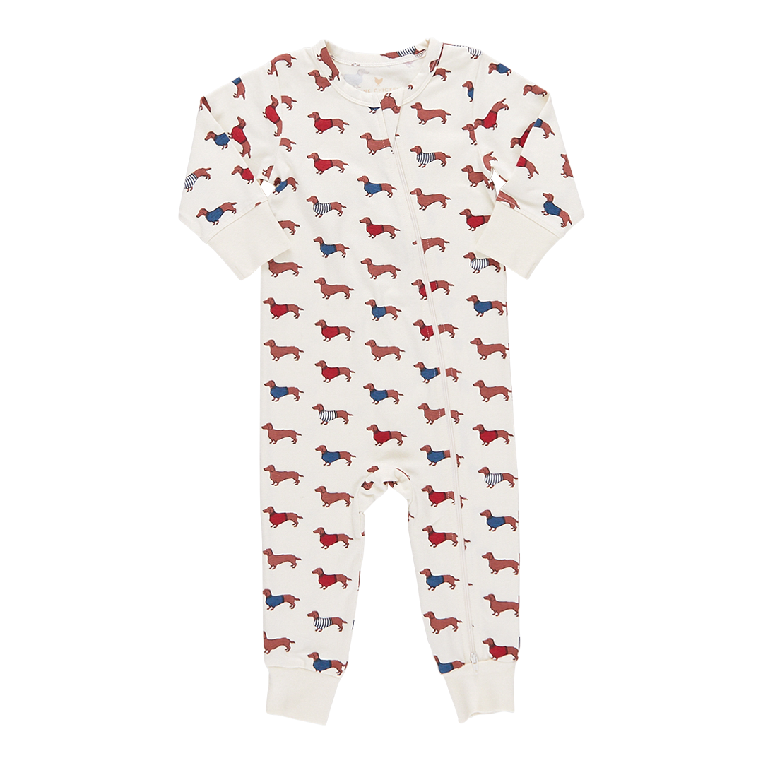 Baby Organic Romper - Sweater Dogs