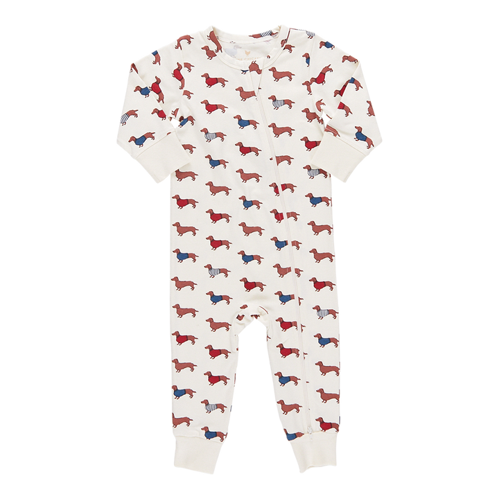 Baby Organic Romper - Sweater Dogs