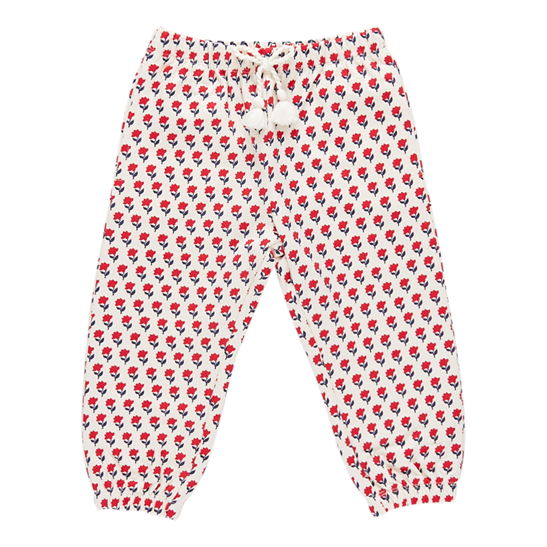 Girls Organic Sweatpants - Tiny Flower