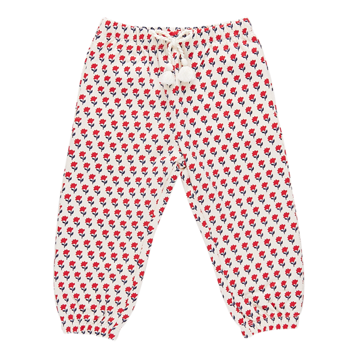 Girls Organic Sweatpants - Tiny Flower