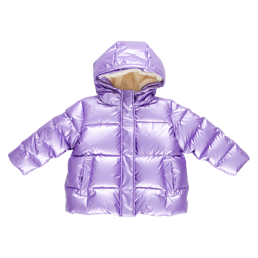 Purple Metallic Girls Pete Puffer