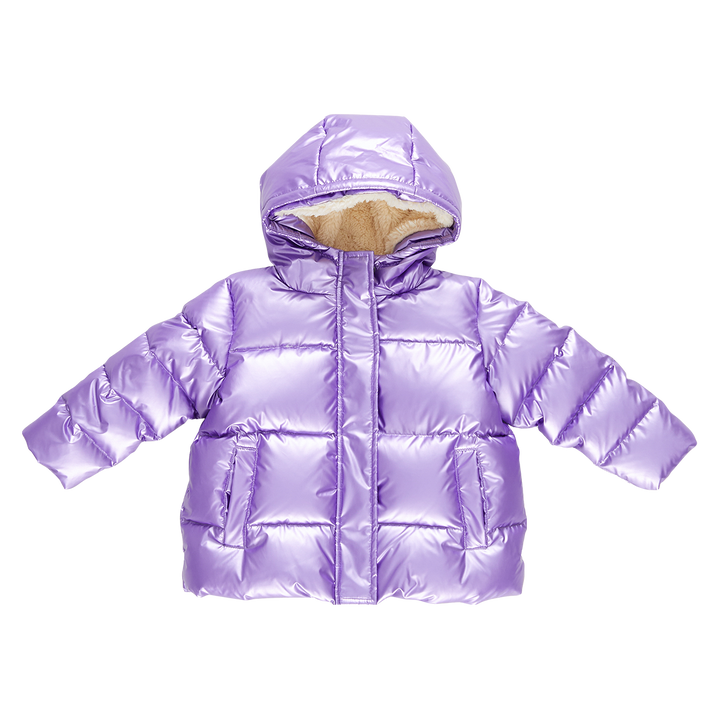 Purple Metallic Girls Pete Puffer