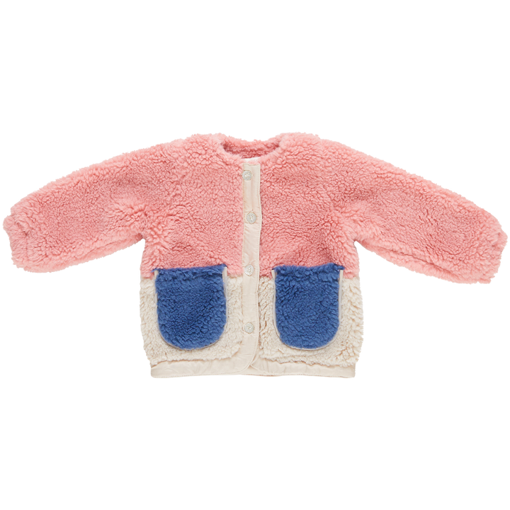 Girls Ruth Jacket - Pink Color Block