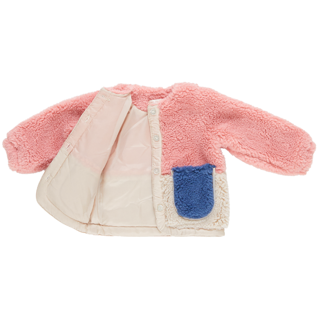 Girls Ruth Jacket - Pink Color Block