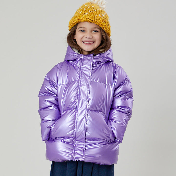 Purple Metallic Girls Pete Puffer