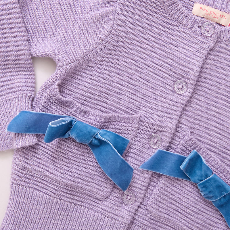 Girls Pocket Sweater - Bows