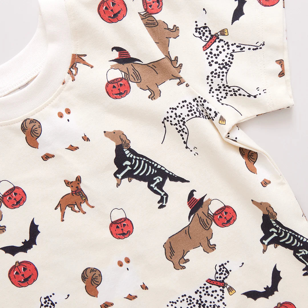 Kids Organic Tee - Spooky Dogs