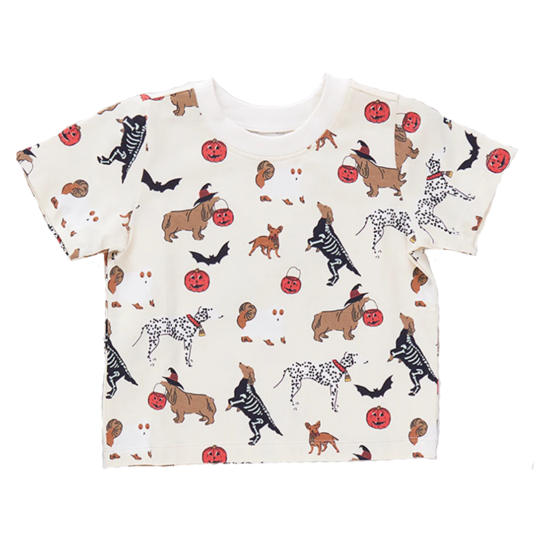 Kids Organic Tee - Spooky Dogs