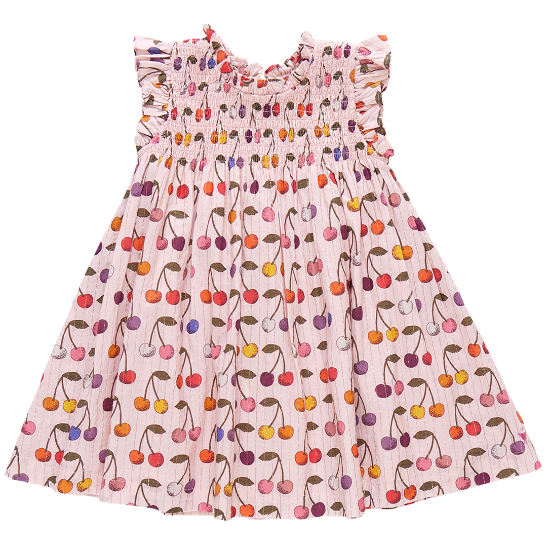 Girls Stevie Dress - Cloud Pink Cherry