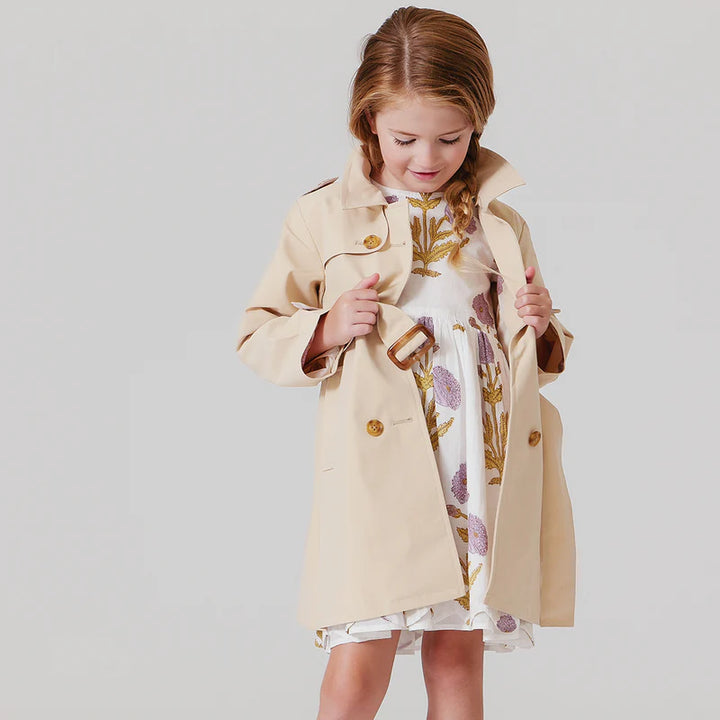 Girls Trudy Trench Coat - Beige