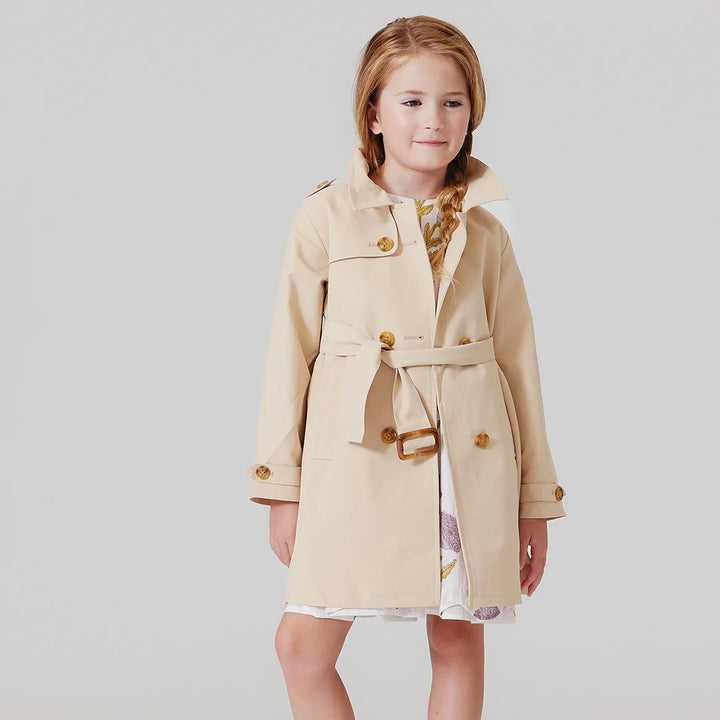 Girls Trudy Trench Coat - Beige