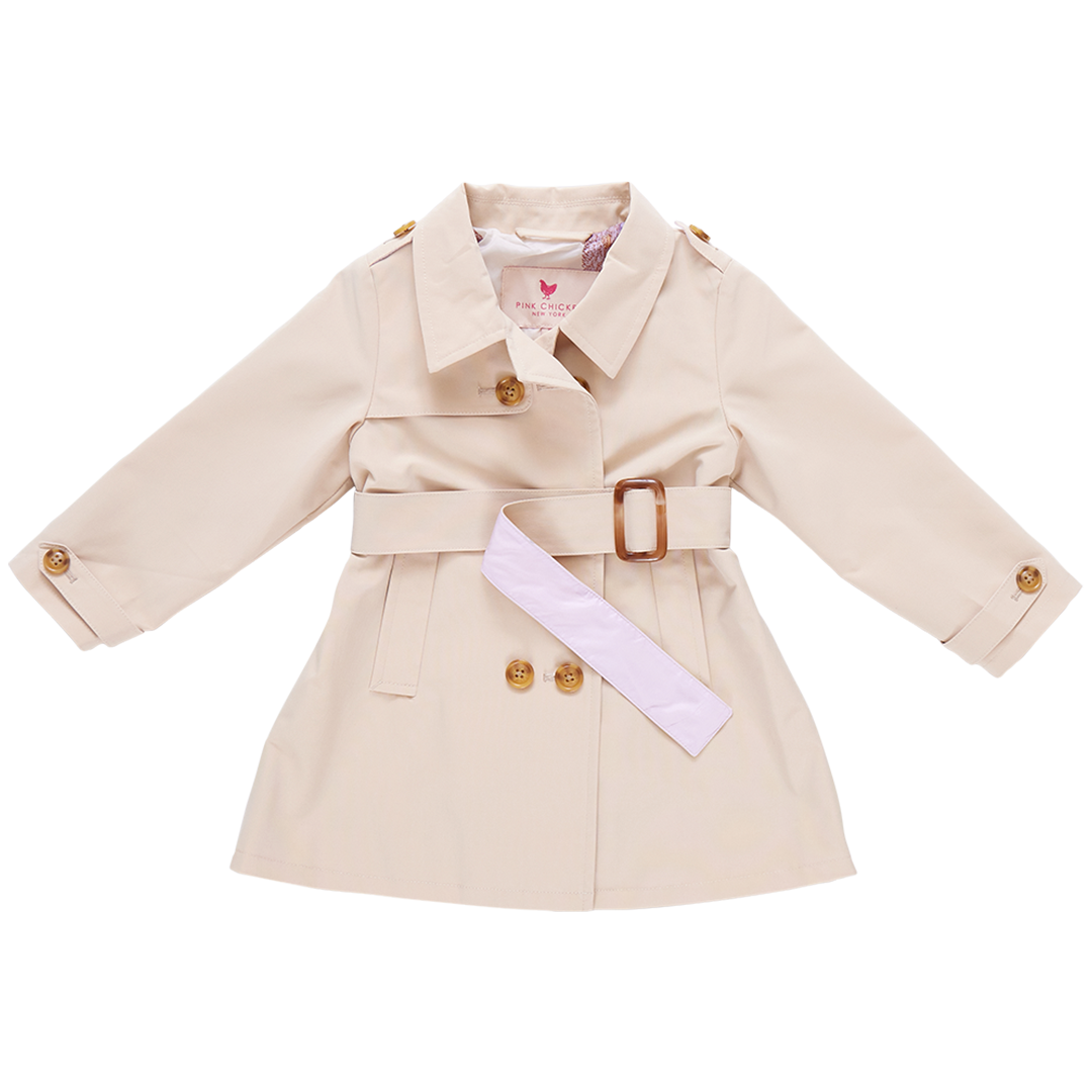 Girls Trudy Trench Coat - Beige