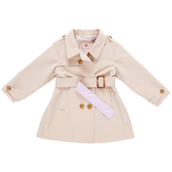 Girls Trudy Trench Coat - Beige