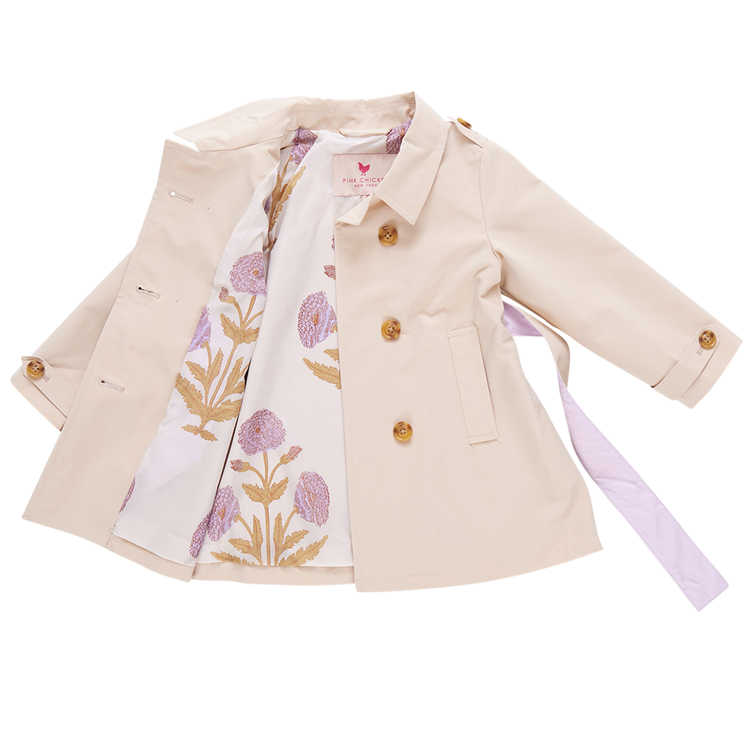 Girls Trudy Trench Coat - Beige