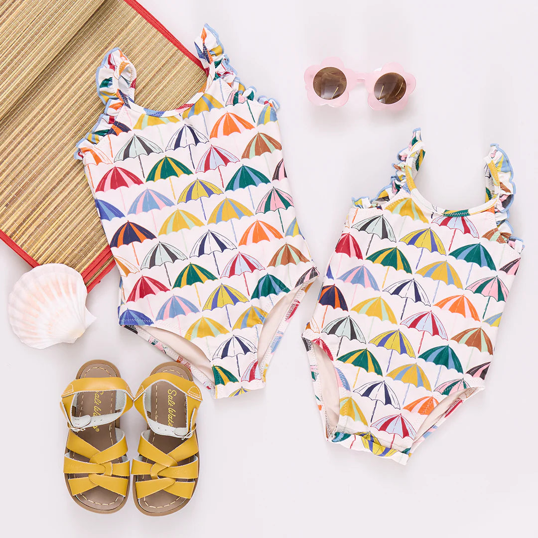 Baby Girls Claire Suit - Multi Umbrellas