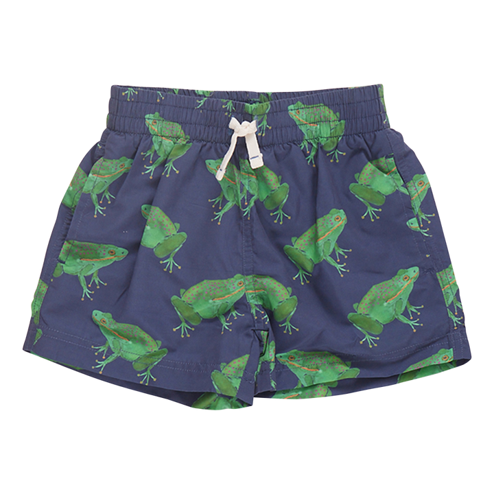 Boys Swim Trunk - Navy Frogs