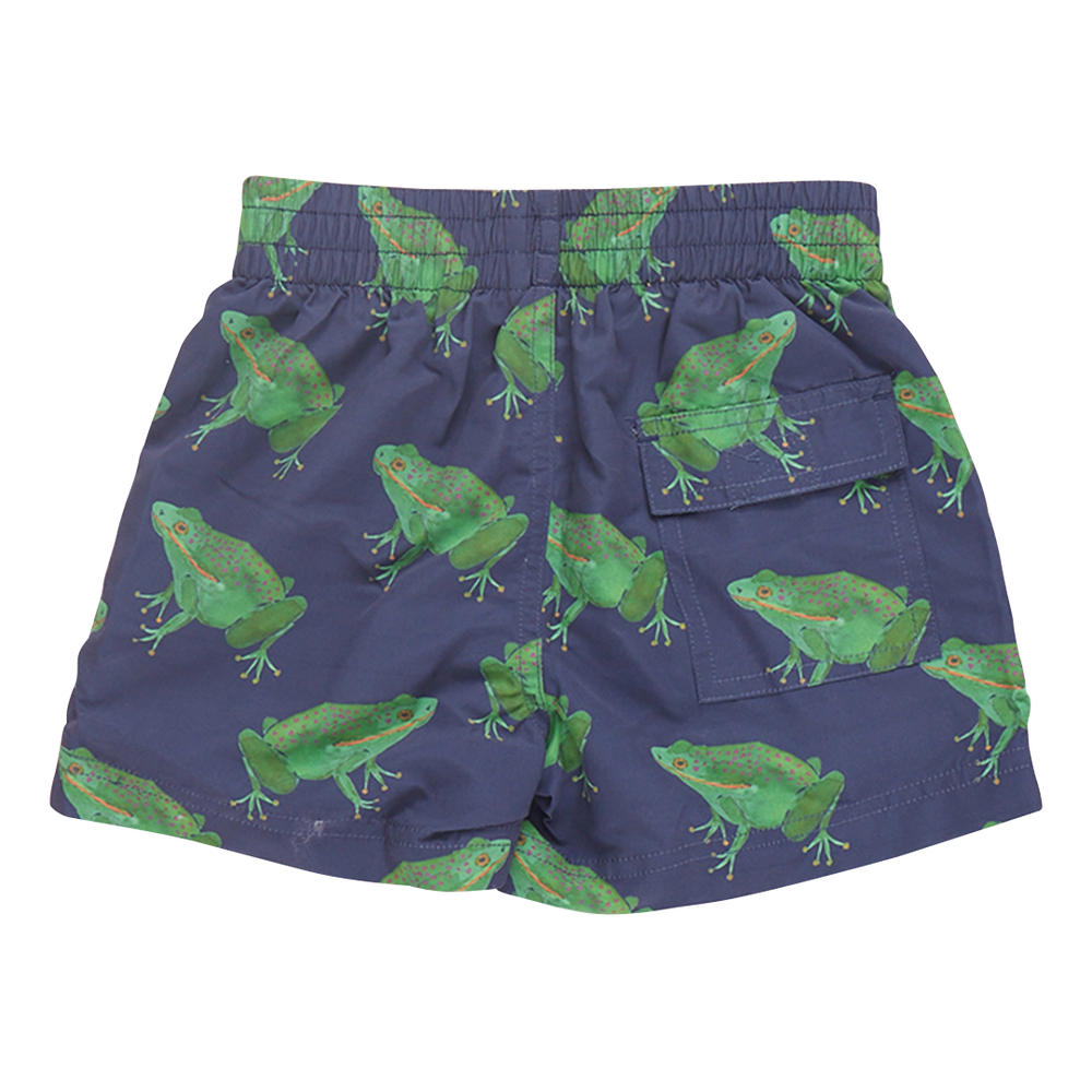 Boys Swim Trunk - Navy Frogs