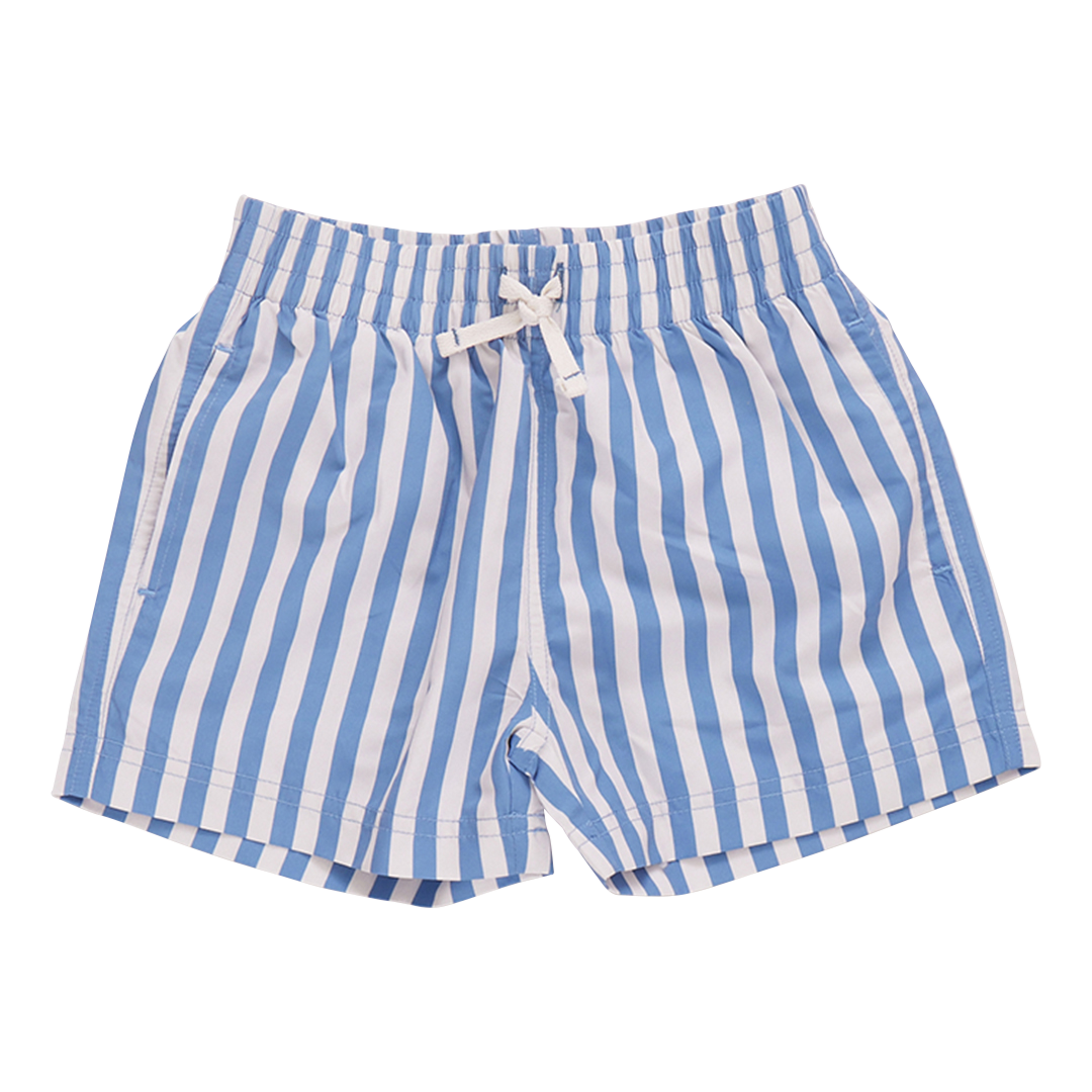 Boys Swim Trunk - Blue Stripe