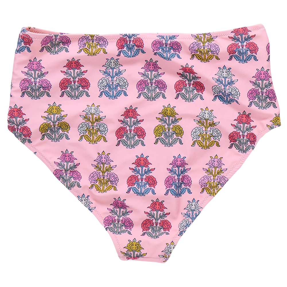 Womens Courtney Swim Bottom - Pink Flowerette