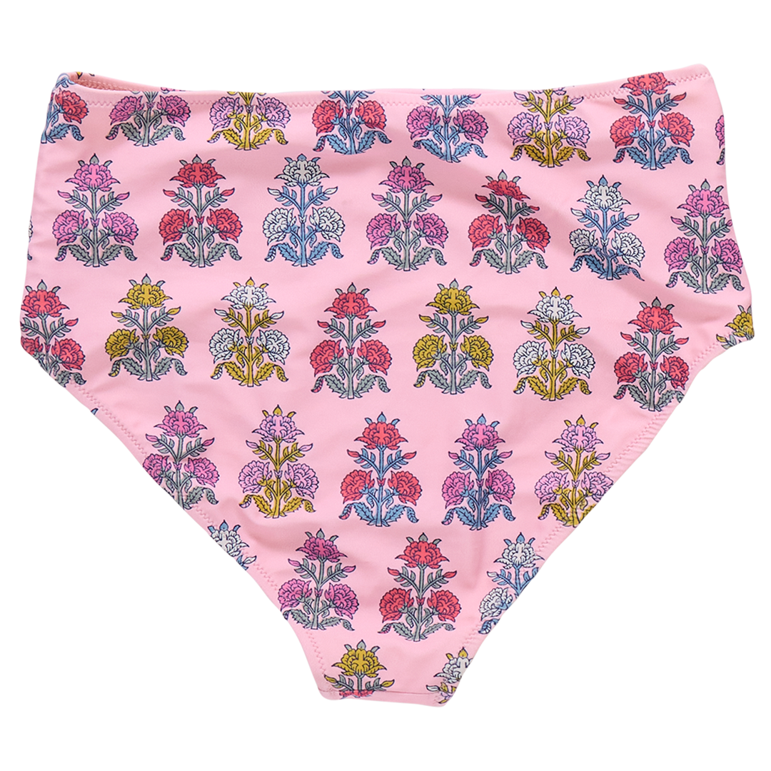 Womens Courtney Swim Bottom - Pink Flowerette