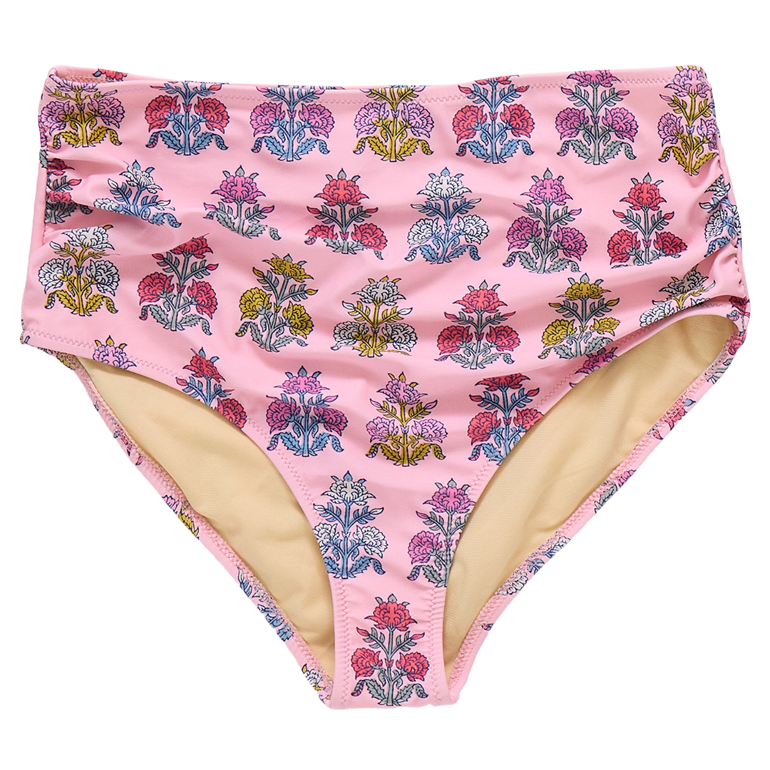 Womens Courtney Swim Bottom - Pink Flowerette