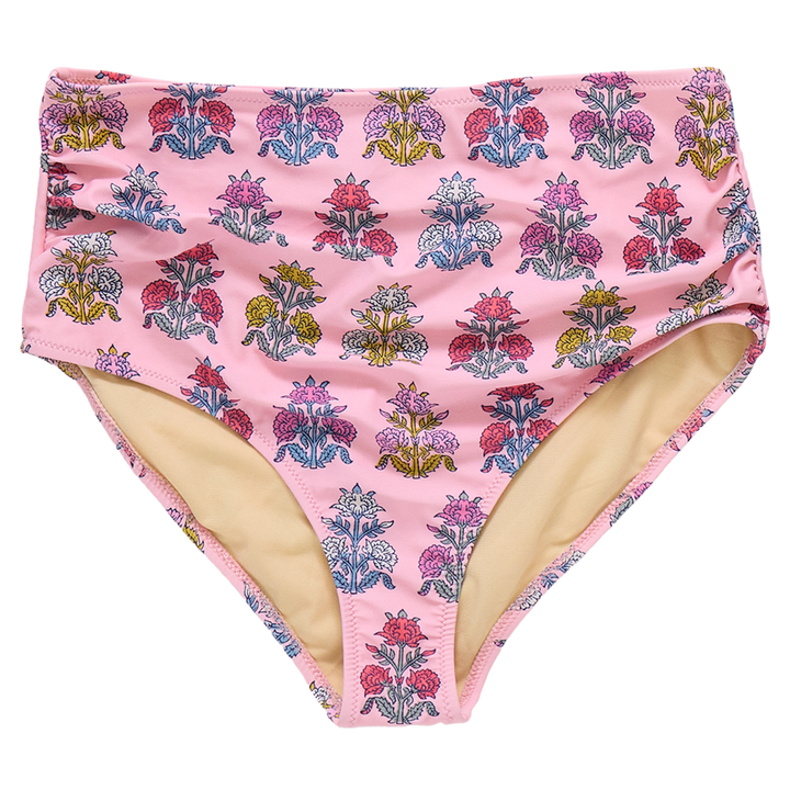 Womens Courtney Swim Bottom - Pink Flowerette