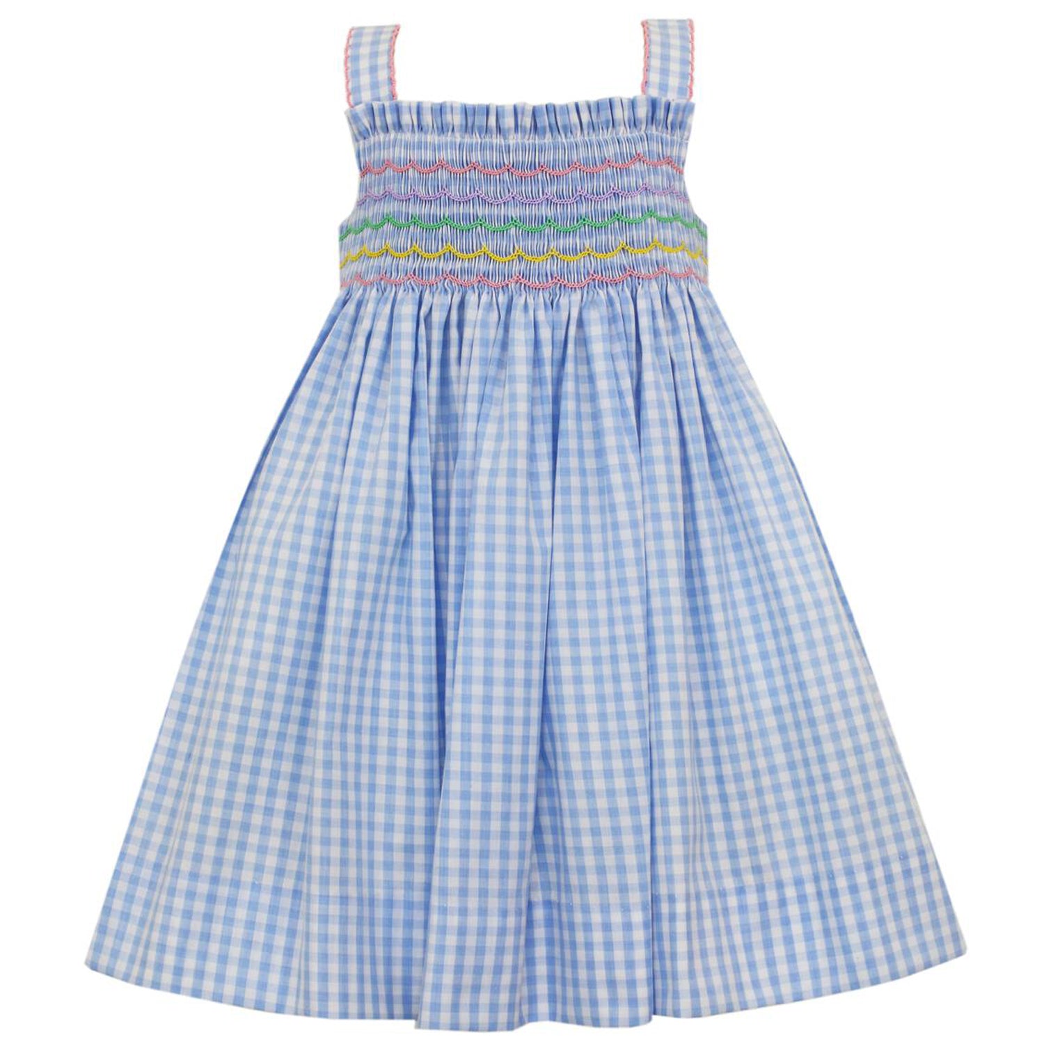 Blue Gingham Sleeveless Dress