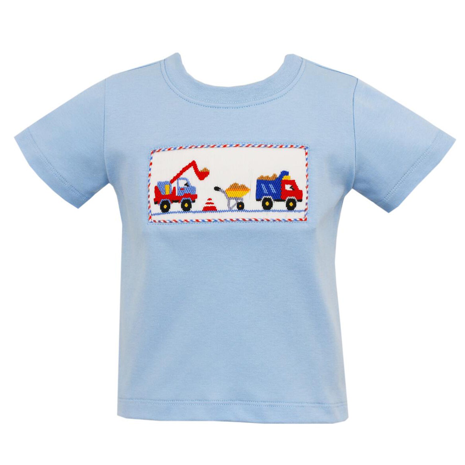 Solid Blue Knit Trucks T-Shirt