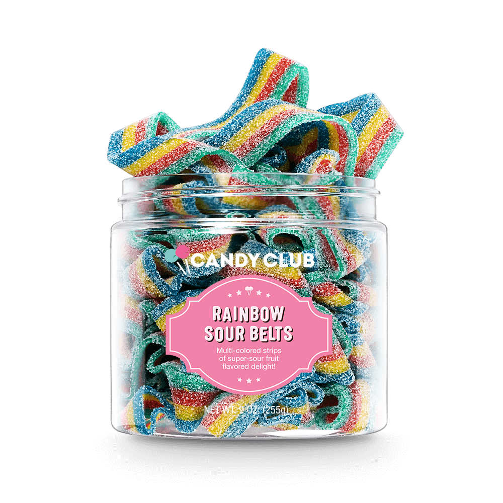 Rainbow Sour Belt Candies