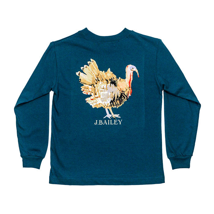 Turkey Teal Long Sleeve T-Shirt