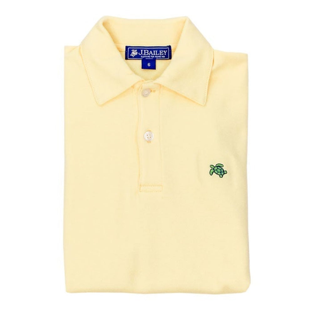 Yellow Short Sleeve Henry Polo