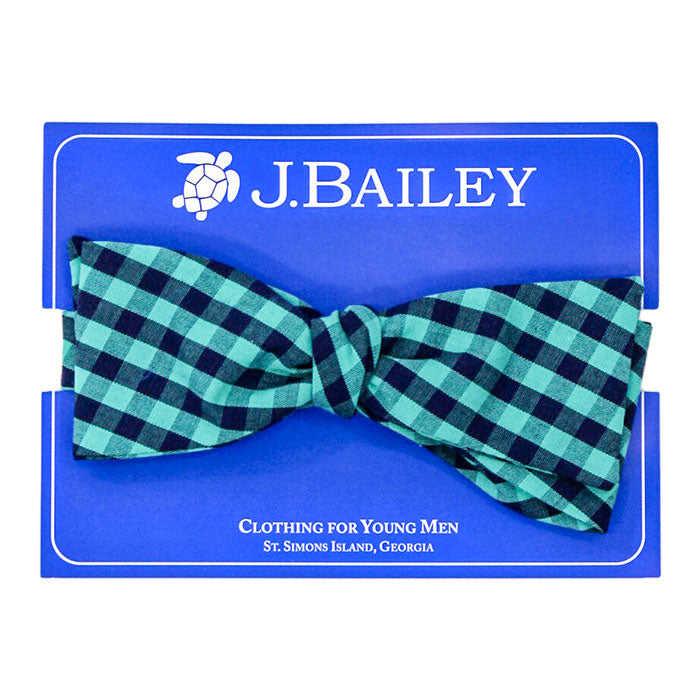 Moonlight Plaid Bow Tie