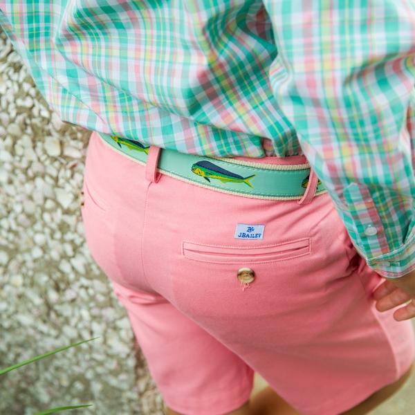 Shrimp Coral Twill Pete Short