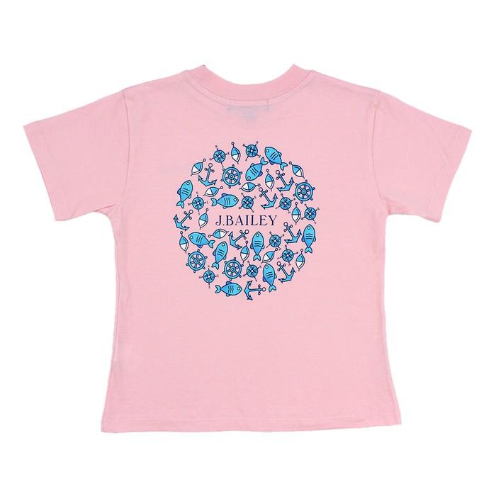 Maritime Circle Pink Short Sleeve T-Shirt