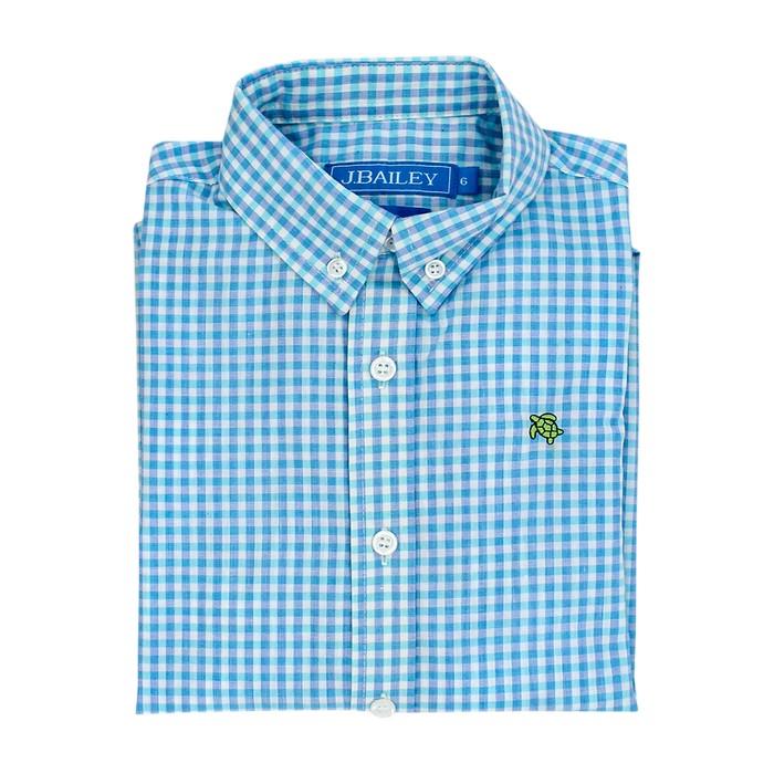 Coastal Gingham Roscoe Button Down Shirt