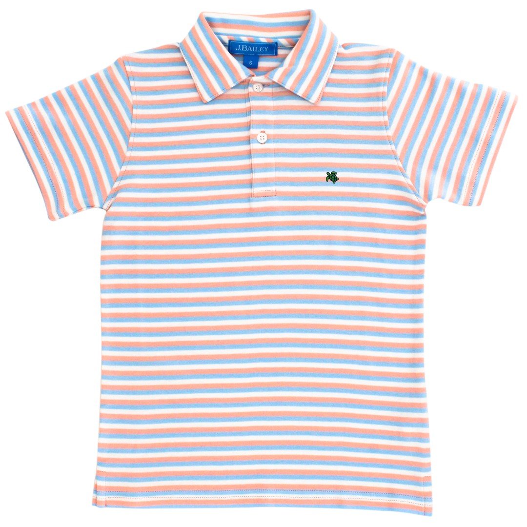 Laguna Stripe Short Sleeve Henry Polo