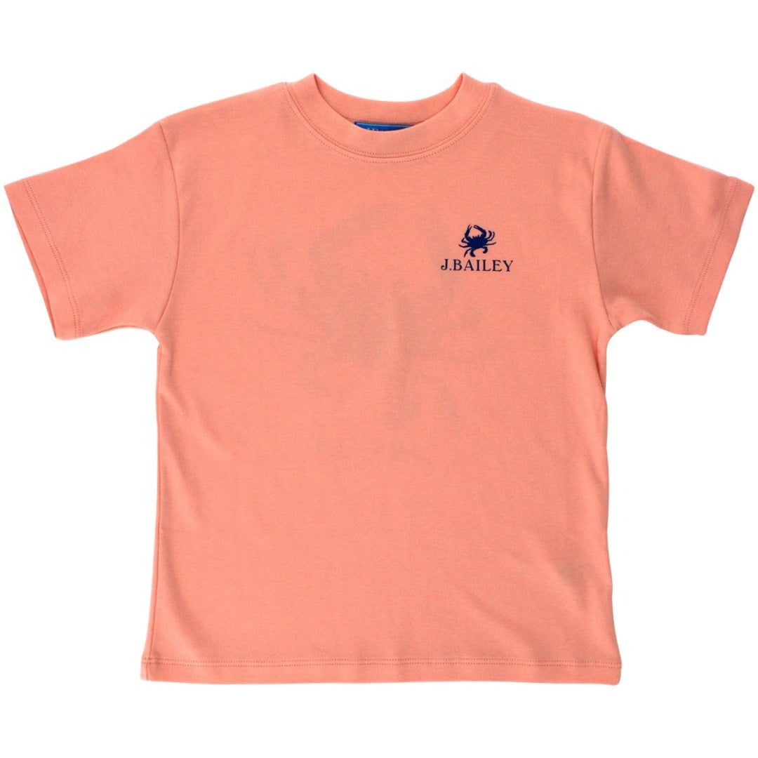 Cantaloupe Blue Crab Short Sleeve Logo Tee