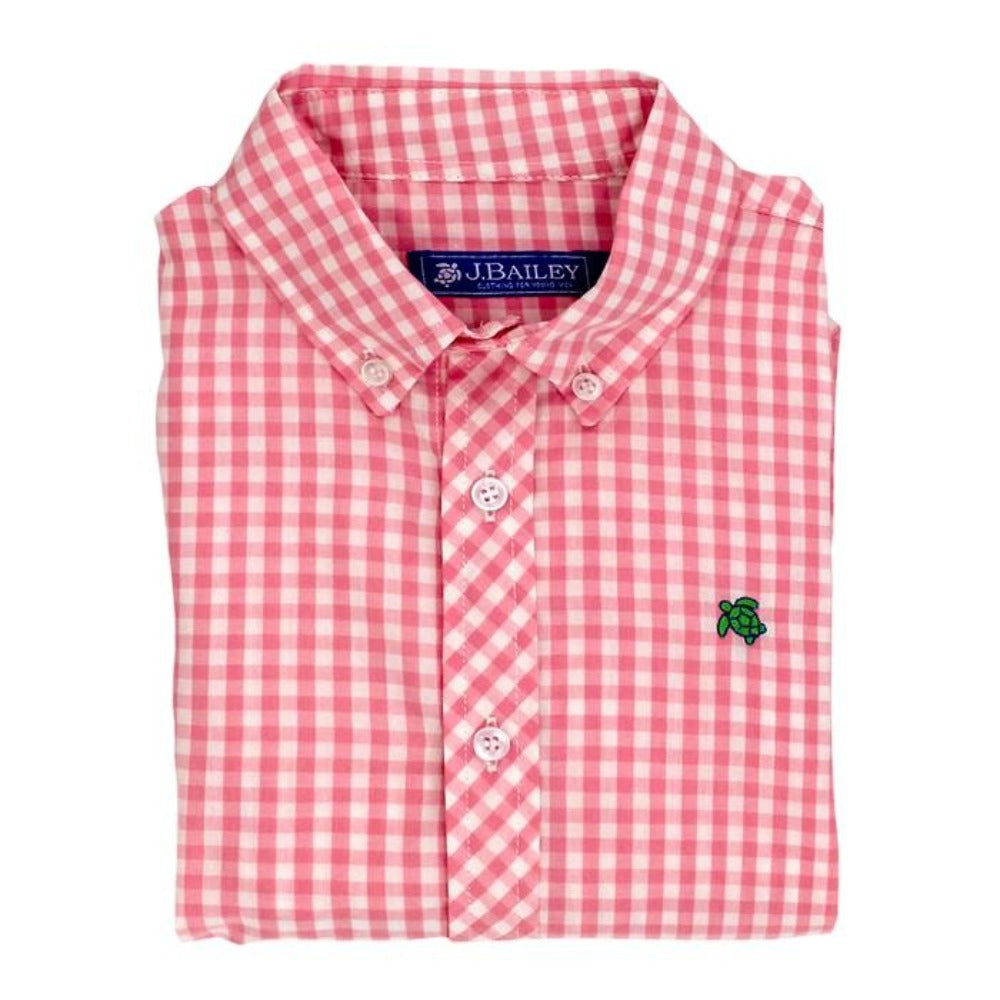 Pink Check Roscoe Button Down Shirt